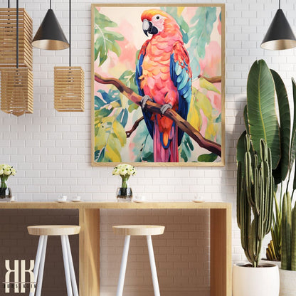 Modern Parrot Wall Art