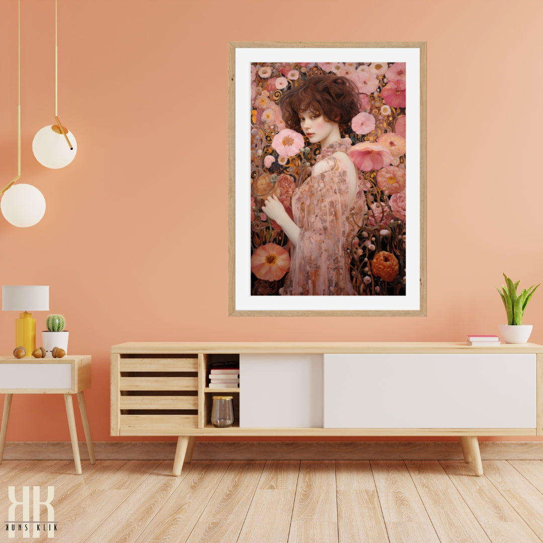 Art Nouveau Gustav Klimt Inspired Art Print