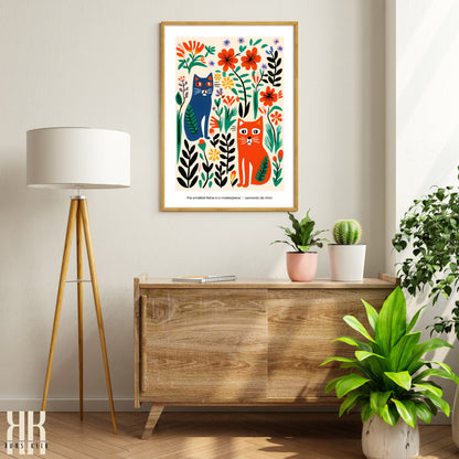 Colourful Contemporary Wall Art Poster - 33