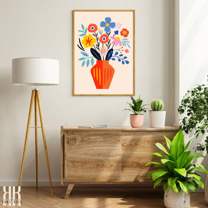 Colourful Contemporary Wall Art Poster - 36