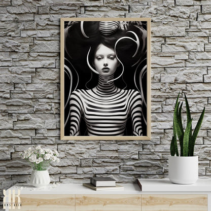Strange Trippy Weird Portrait Art