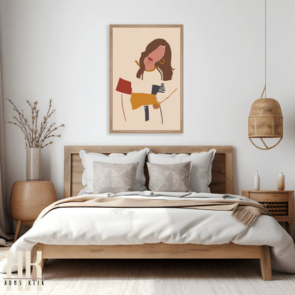 Boho Female Power Wall Art Print - 2