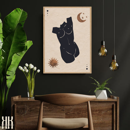 Astro Celestial Feminine Prints - 8