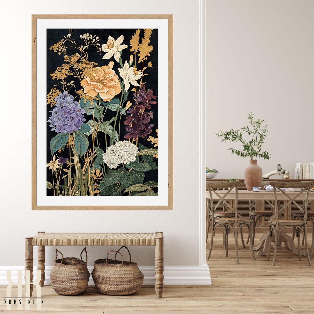 Botanical Art Deco Wall Art Print