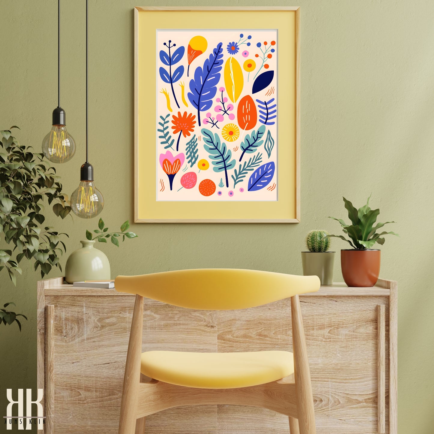 Colourful Contemporary Wall Art Poster - 28