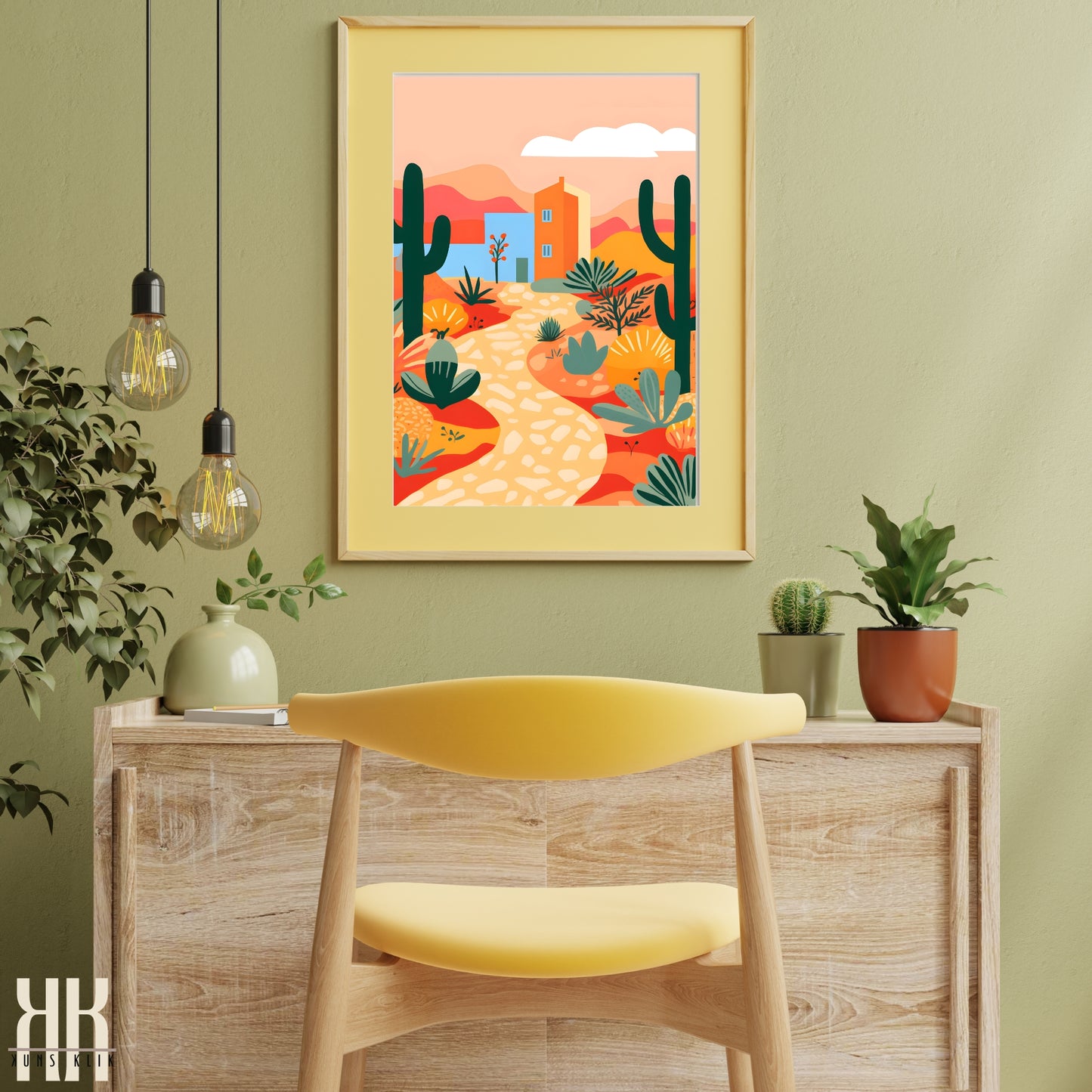 Colourful Contemporary Wall Art Poster - 22