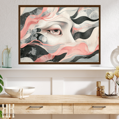 Dreamy Surreal Portrait Art Print - Ethereal Feminine Wall Decor