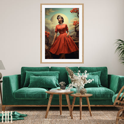 Vintage Elegant Woman Portrait Prints - 3