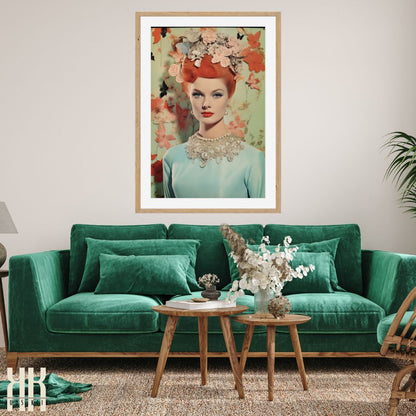 Glamorous Vintage Portrait Art Print