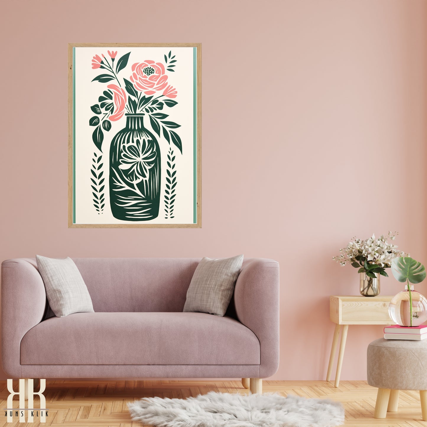 Nature's Imprint Botanical Linocut Wall Art - 5