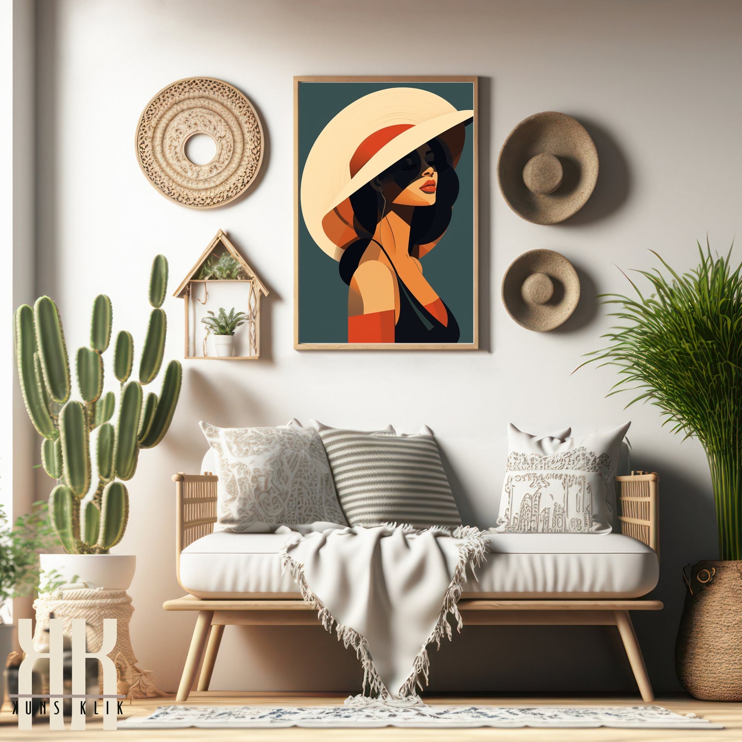 Chic Minimalist Abstract Female Wall Art - 7