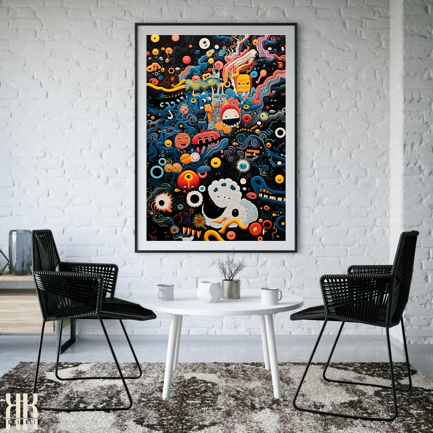 Psychedelic Trippy Abstract Print