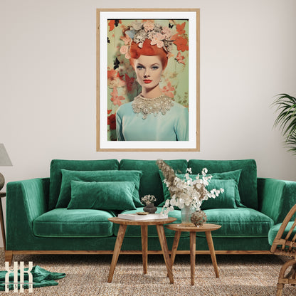 Vintage Elegant Woman Portrait Prints - 1