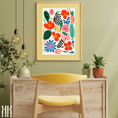 Colourful Contemporary Wall Art Poster - 32