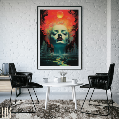 Vibrant Surrealist Dreamscapes Art Print