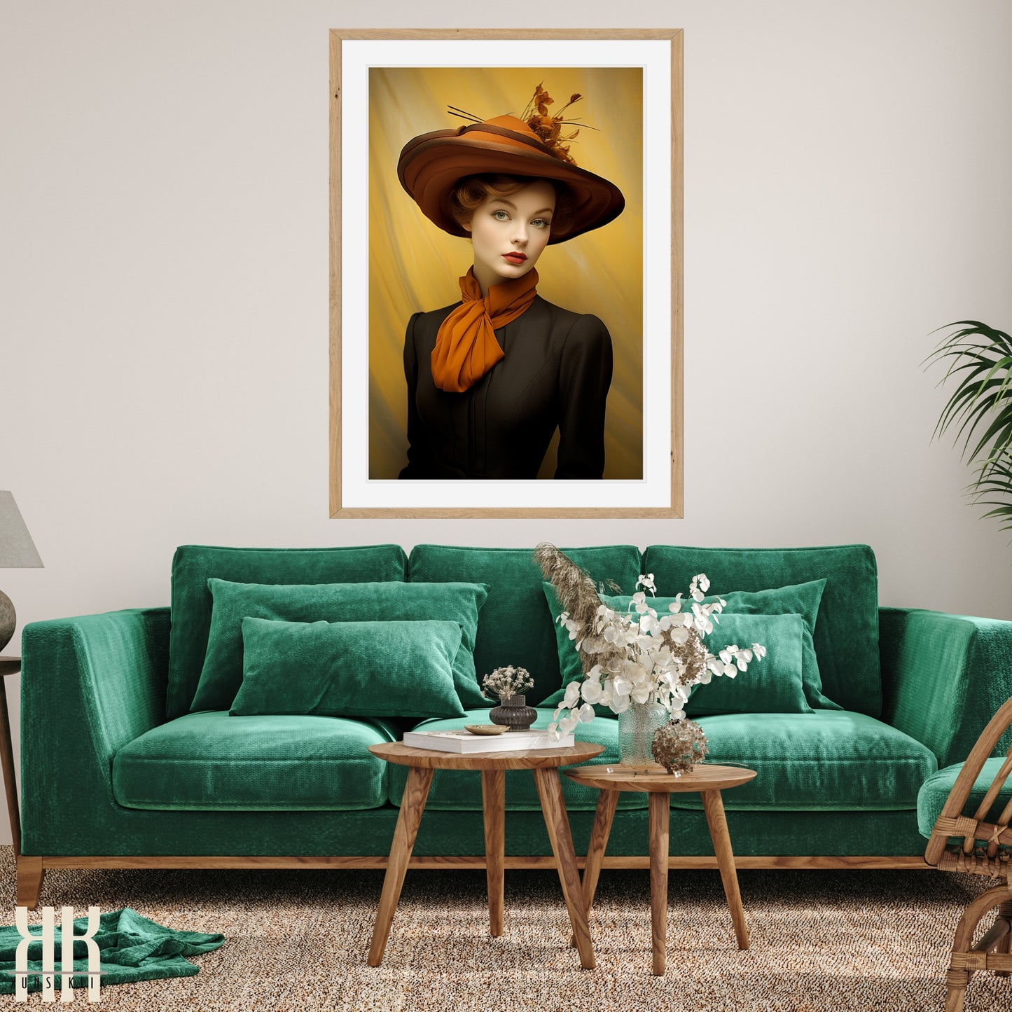 Vintage Elegant Woman Portrait Prints - 4