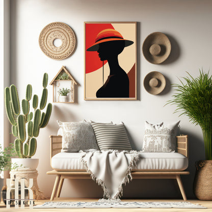 Chic Minimalist Abstract Female Wall Art - 9