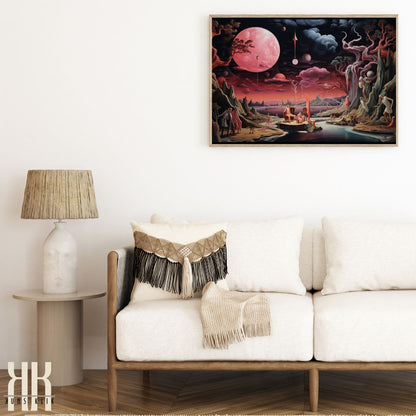 Strange Weird Dark Surreal Art Print