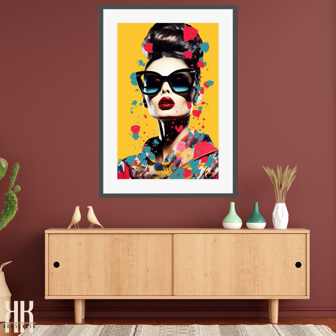 Retro-Chic Fashion Pop Art Print