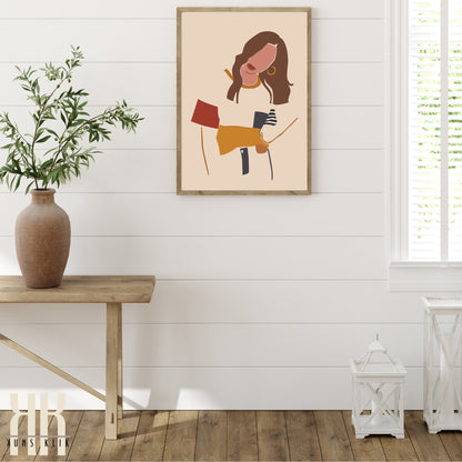 Boho Female Power Wall Art Print - 2