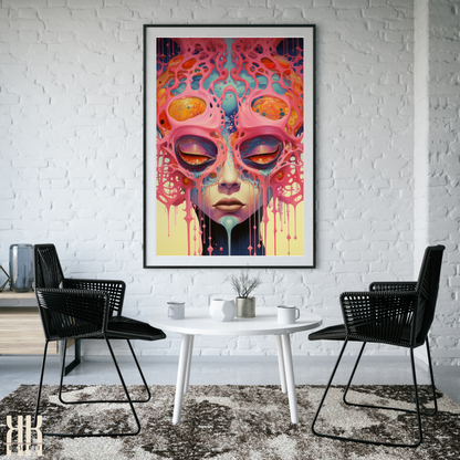 Otherworldly Surreal Portrait Painting Print