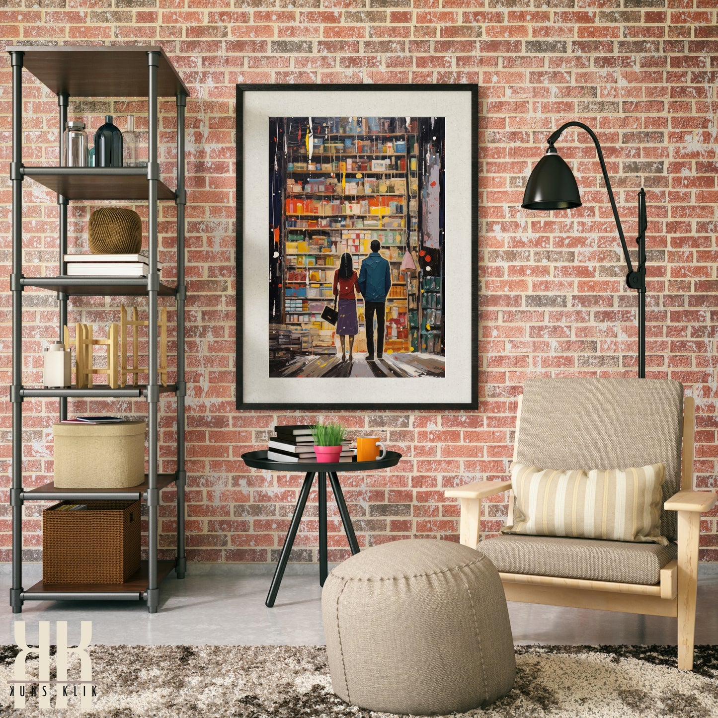 Romantic Couple Urban Cityscape Wall Art - 5