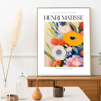 Matisse Style Inspired Modern Art Poster - 3