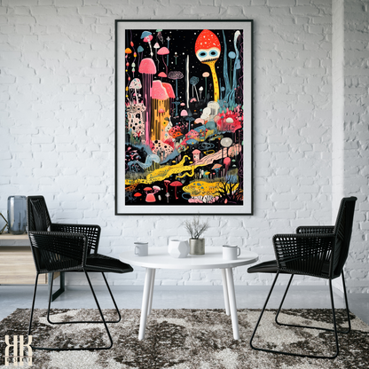 Vivid Trippy Dream Art Print