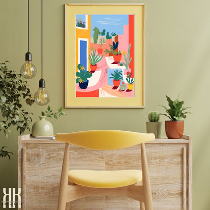 Colourful Contemporary Wall Art Poster - 11