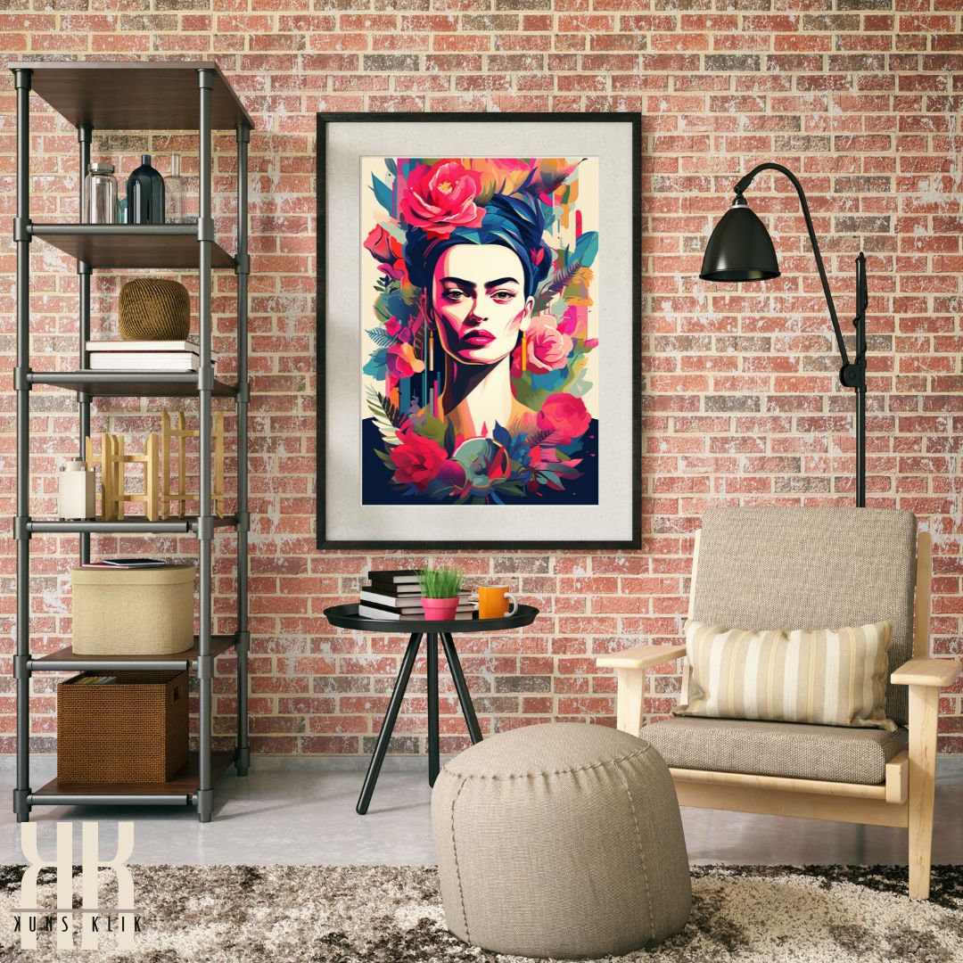 Maximalist Frida Kahlo Wall Art Print