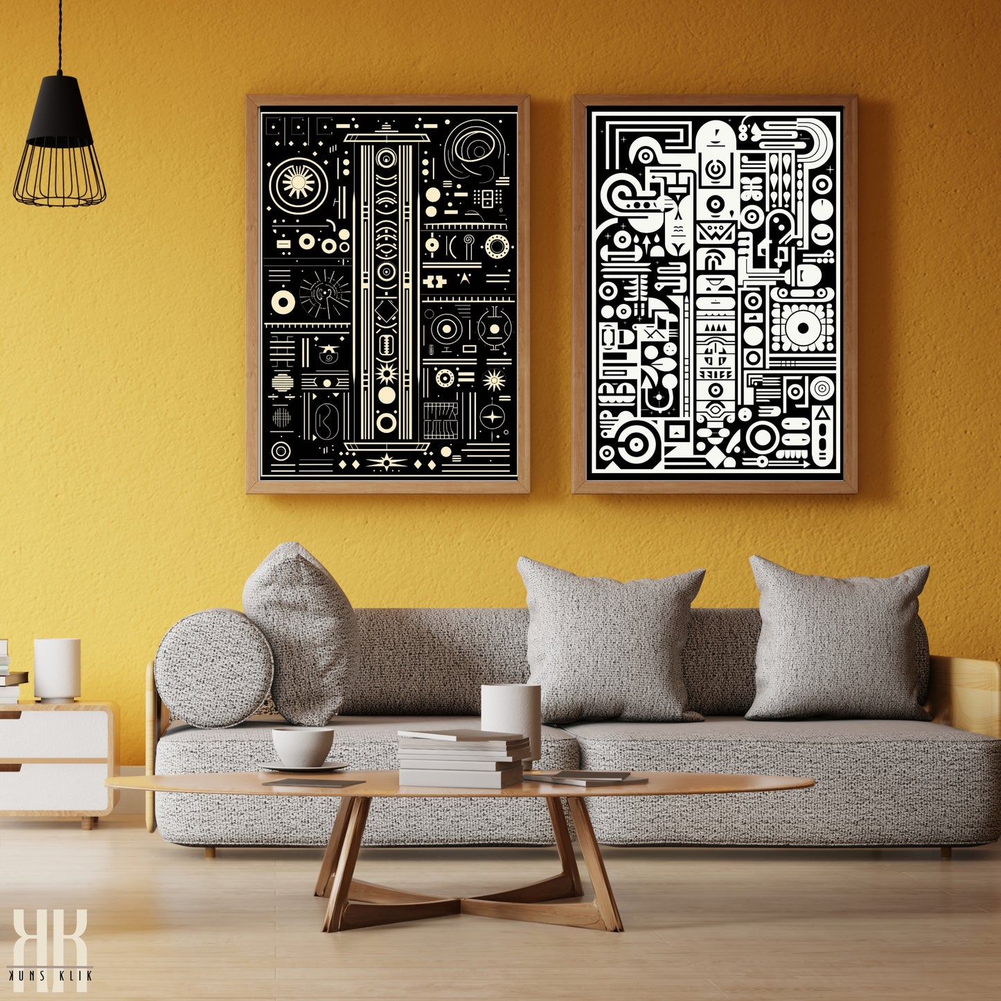 Modern Abstract Circuitry Pattern Art - 11