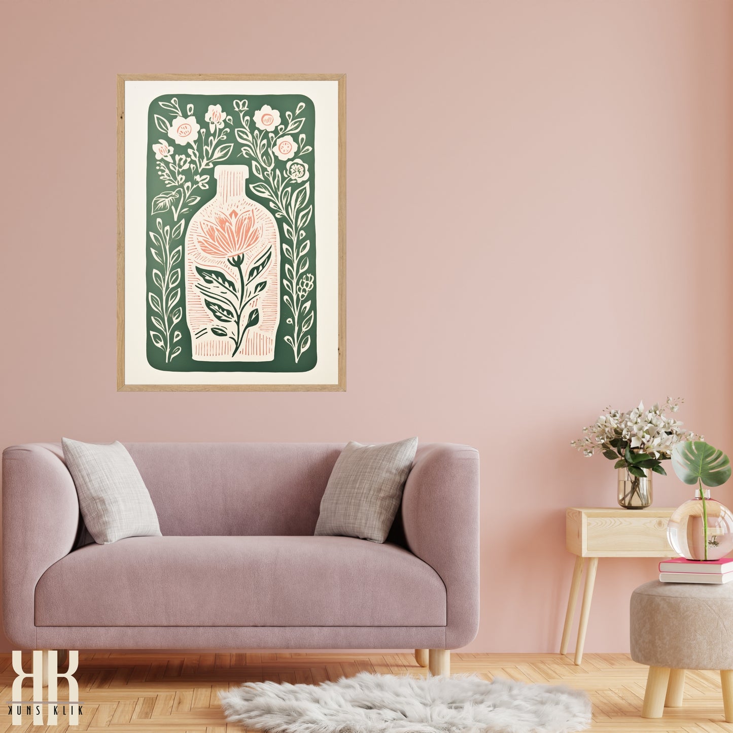 Nature's Imprint Botanical Linocut Wall Art - 9