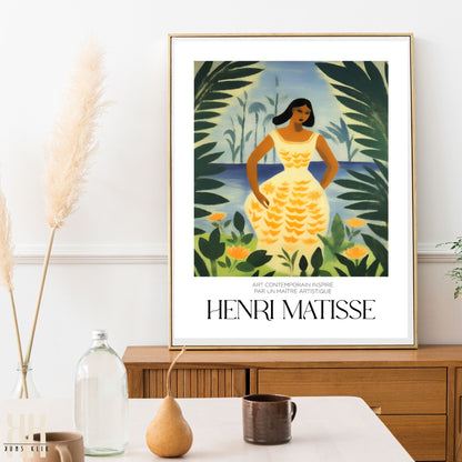 Matisse Style Inspired Modern Art Poster - 14