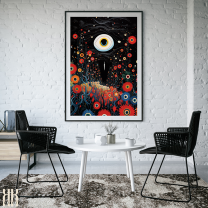 Weird Psychedelic Eye Art Print