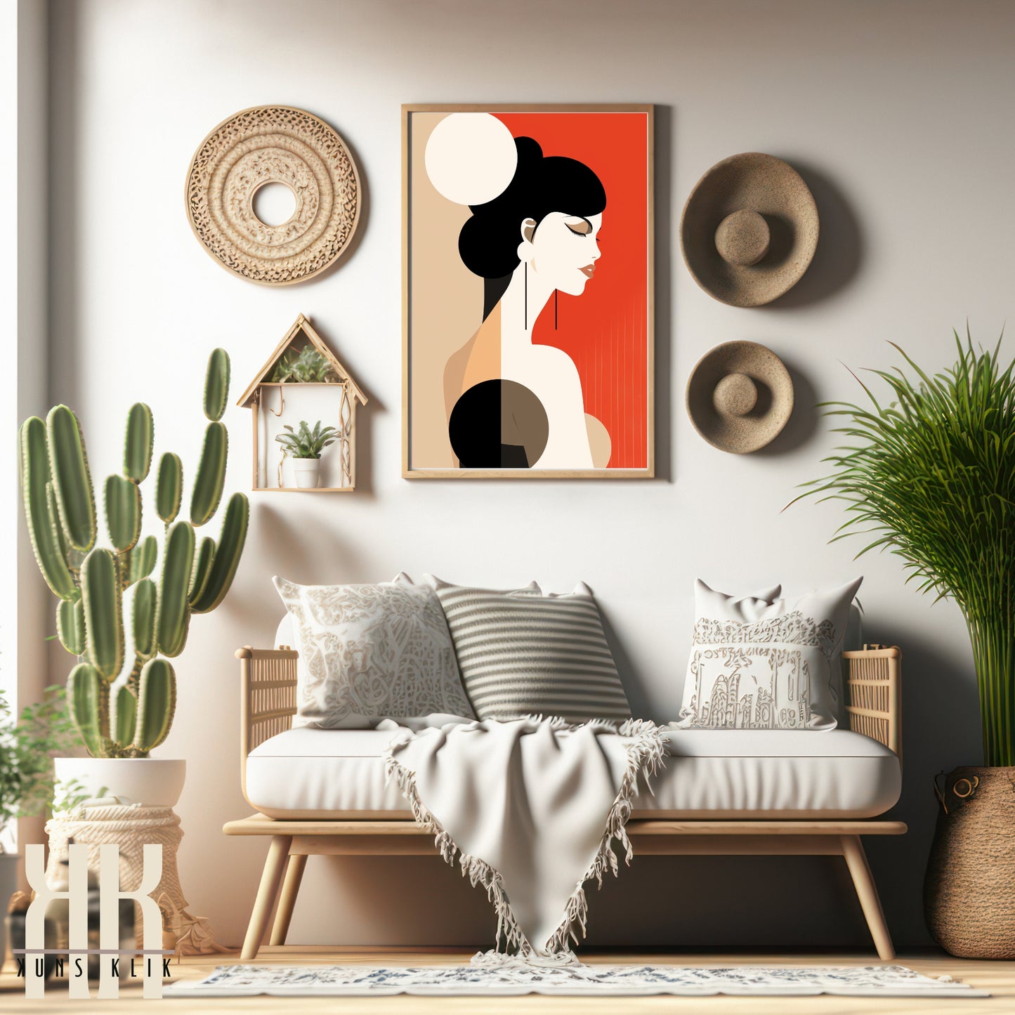 Chic Minimalist Abstract Female Wall Art - 11