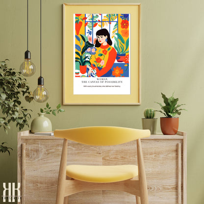 Colourful Contemporary Wall Art Poster - 43