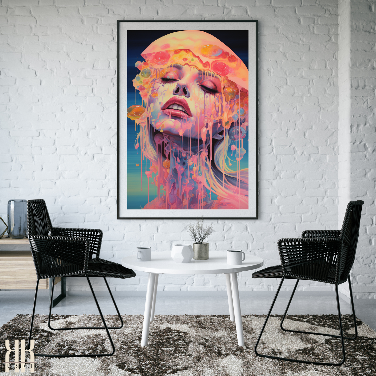 Trippy Psychedelic Wall Art Print