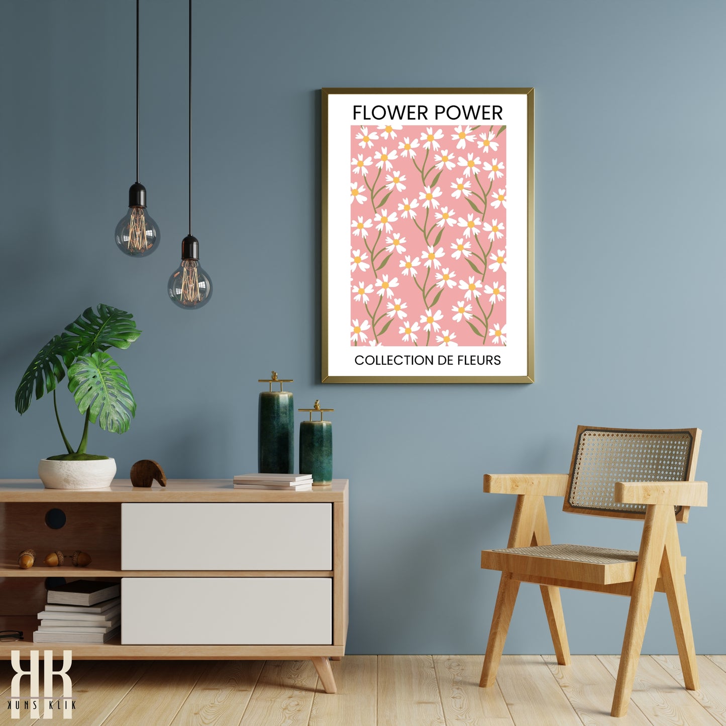 Flower Power Flower Pattern Art Print - 3