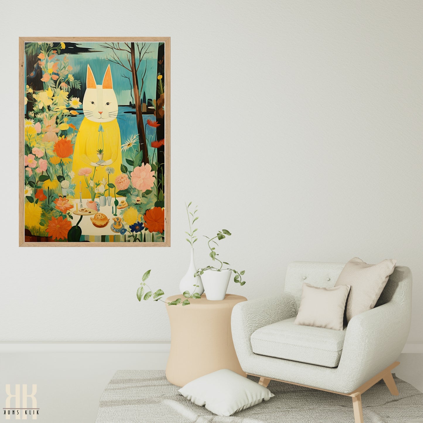 Storybook Folk Art Style Canvas -3