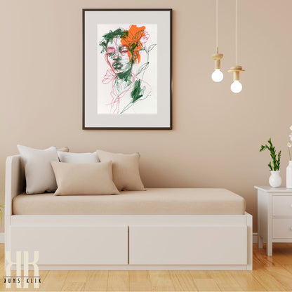 Bold and Expressive Floral Fashion Art Print