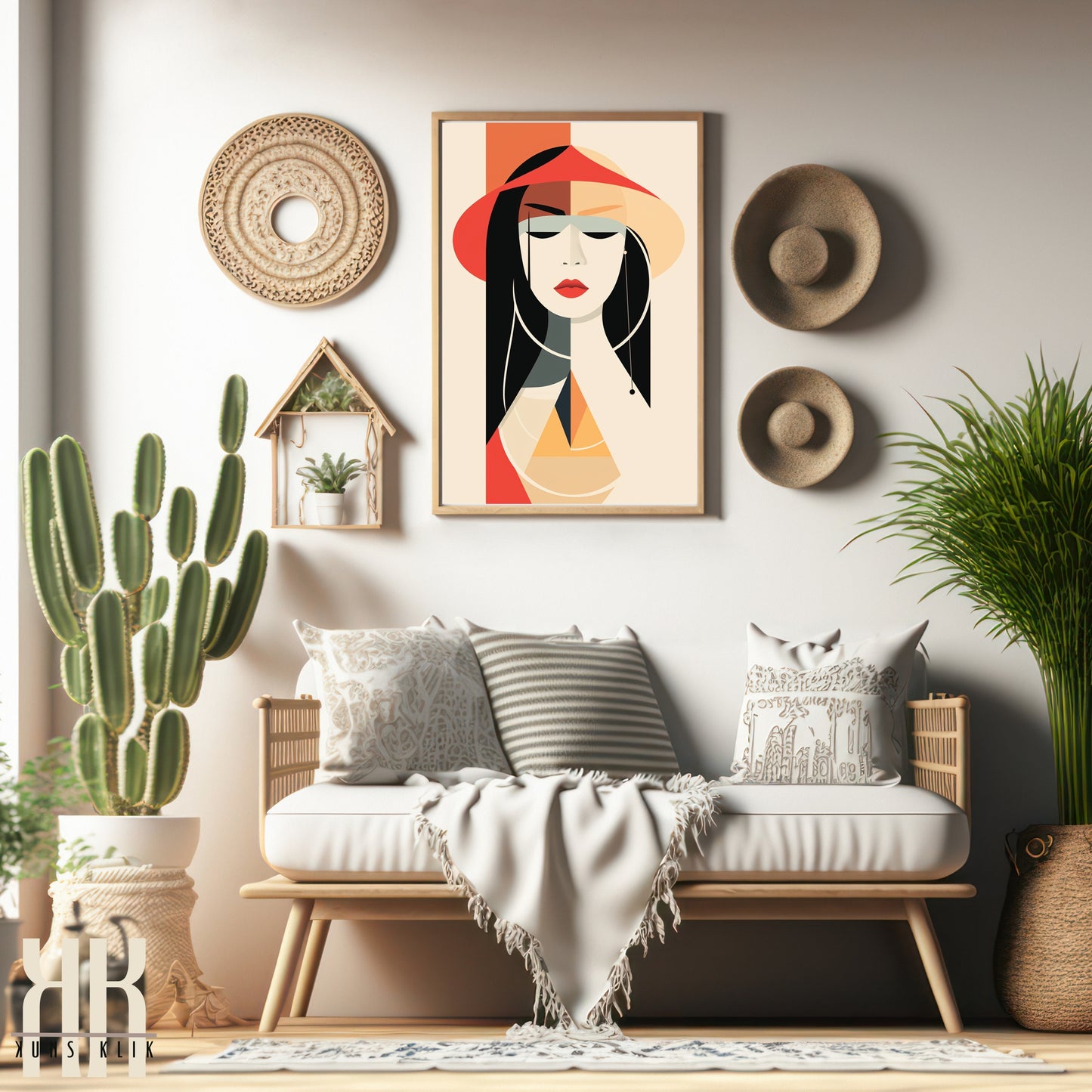 Chic Minimalist Abstract Female Wall Art - 10