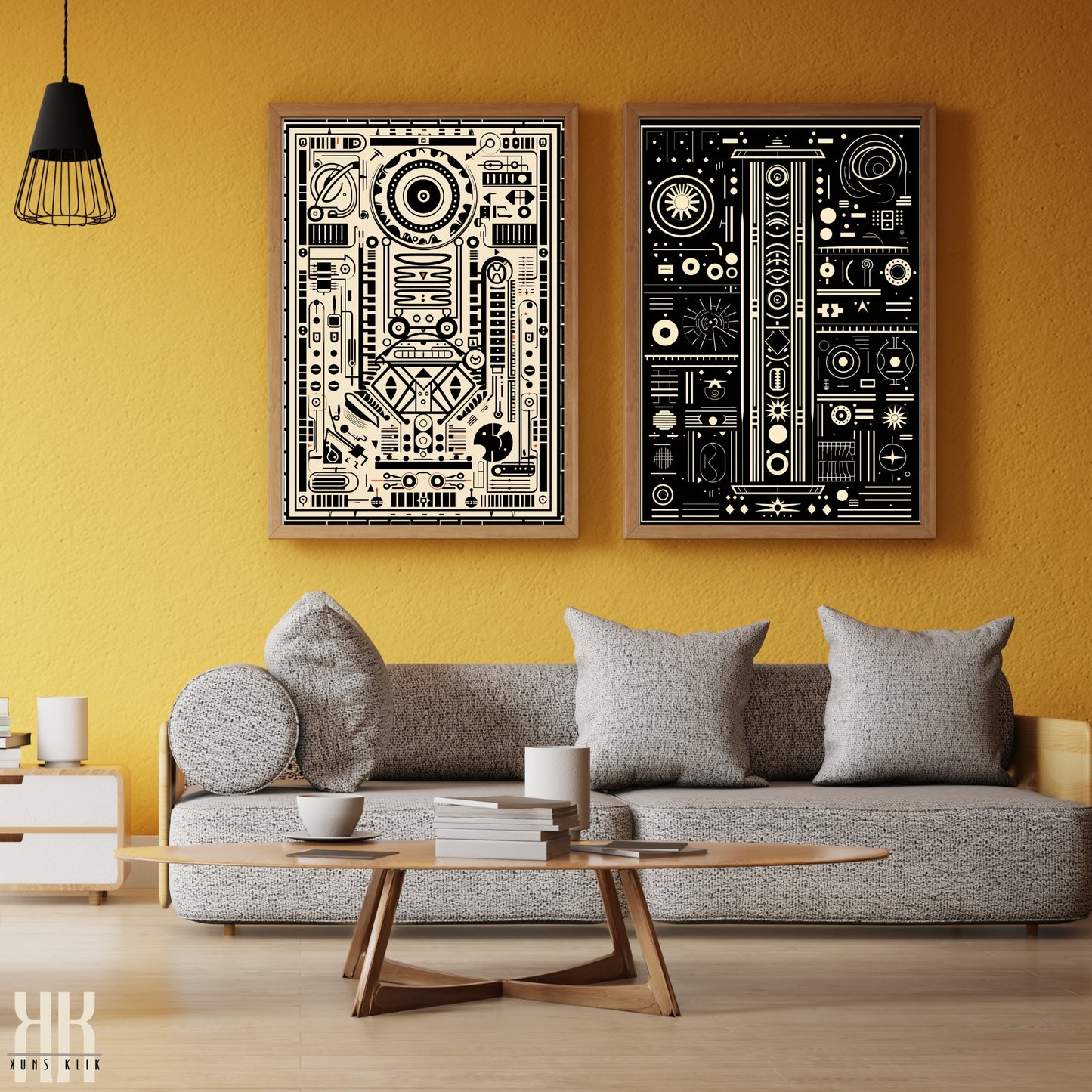 Modern Abstract Circuitry Pattern Art - 10