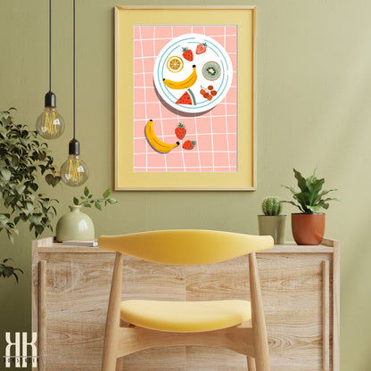 Colourful Contemporary Wall Art Poster - 2