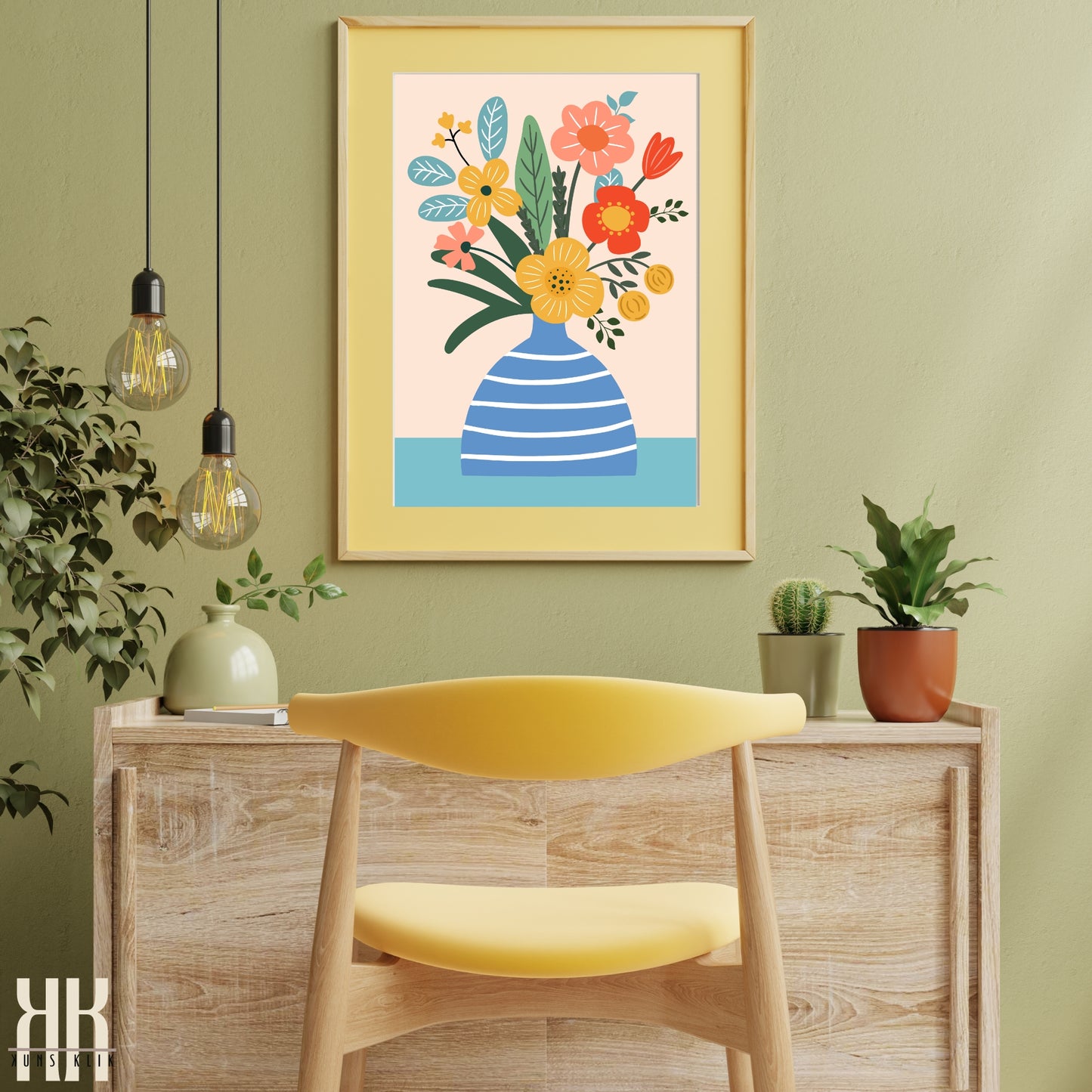 Colourful Contemporary Wall Art Poster - 4
