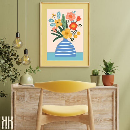 Colourful Contemporary Wall Art Poster - 4