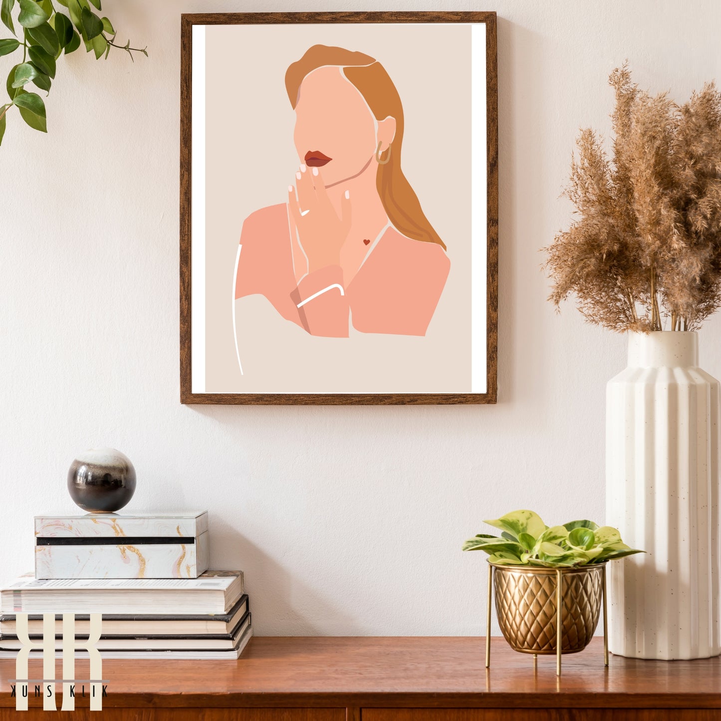 Boho Female Power Wall Art Print - 4