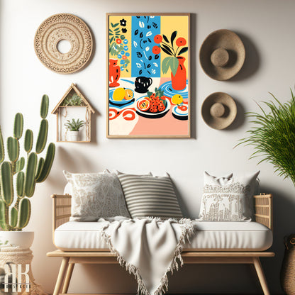 Colourful Contemporary Wall Art Poster - 20