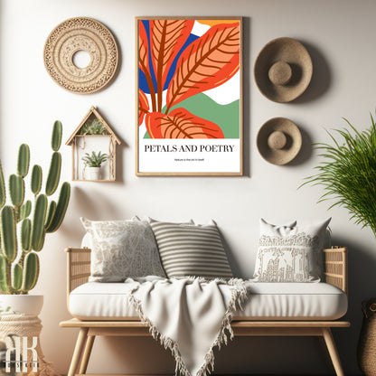 Colourful Contemporary Wall Art Poster - 3