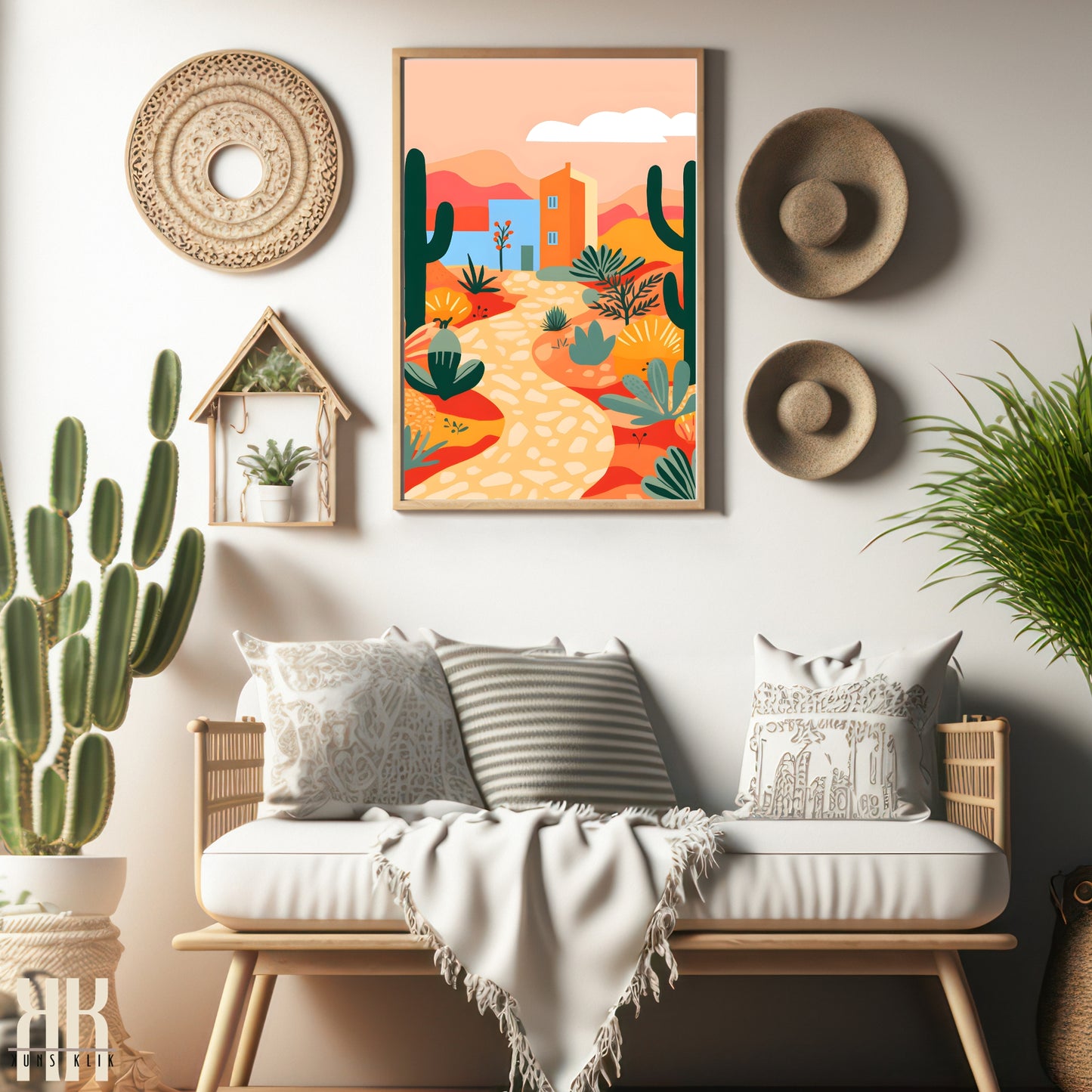 Colourful Contemporary Wall Art Poster - 22