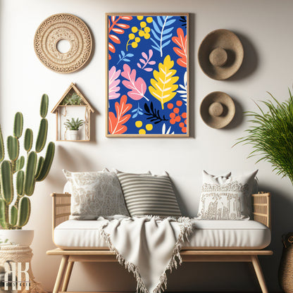 Colourful Contemporary Wall Art Poster - 14